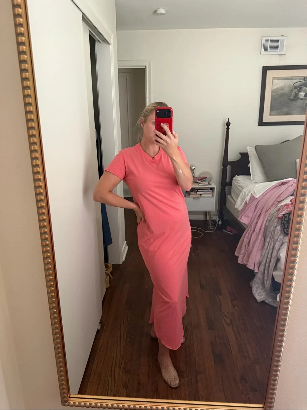 Frank & Eileen Red Harper Perfect Tee Maxi Dress - Picture 1 of 3